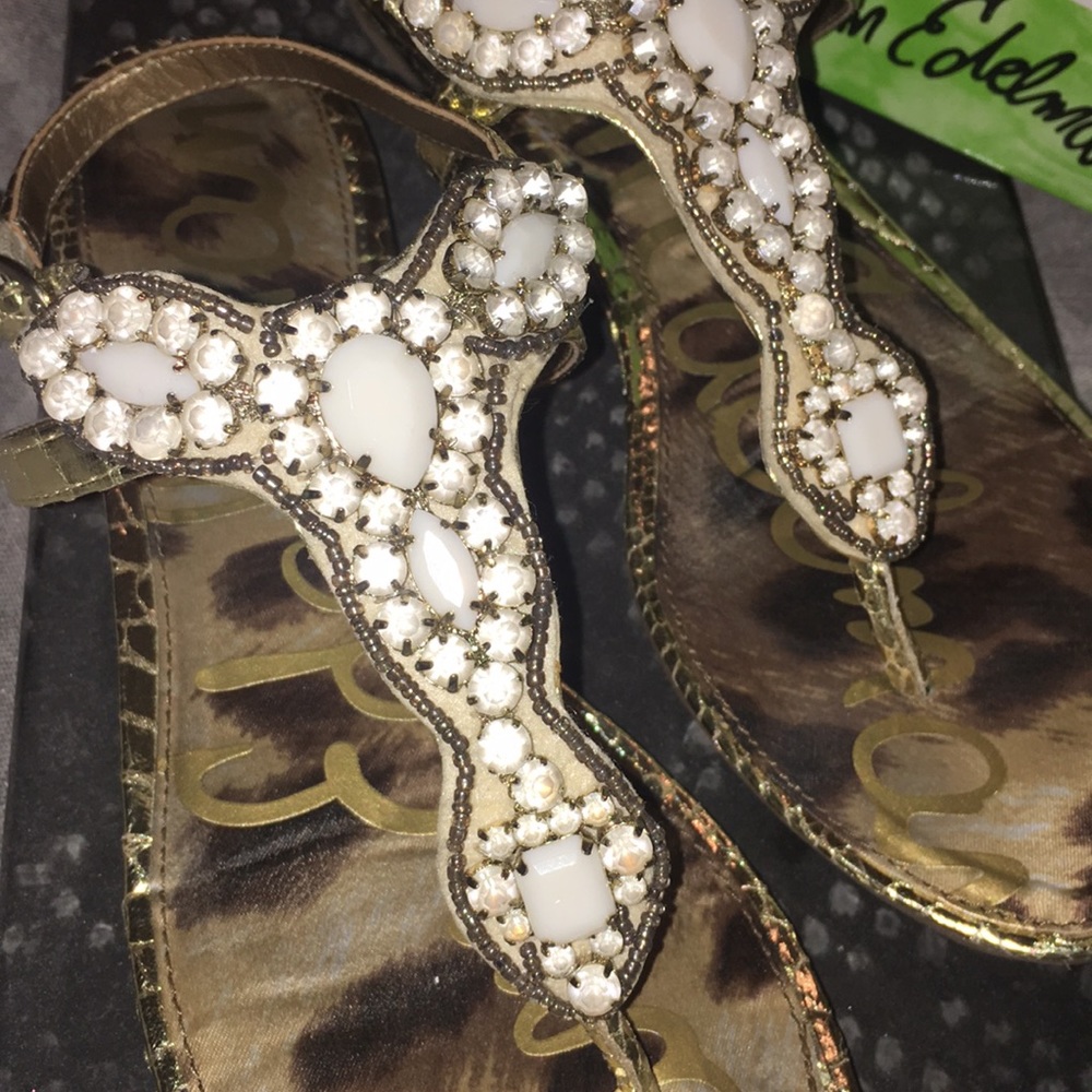 Sam Edelman beaded thong sandals - Picture 2 of 4